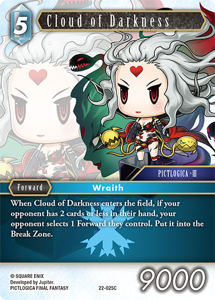 (025) Final Fantasy TCG Hidden Hope Single: Cloud of Darkness (22-025) Holo Common