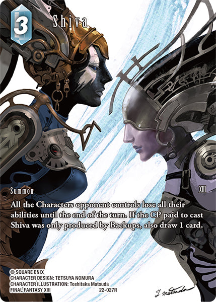 (027) Final Fantasy TCG Hidden Hope Single: Shiva (22-027) (V.2) Holo Rare