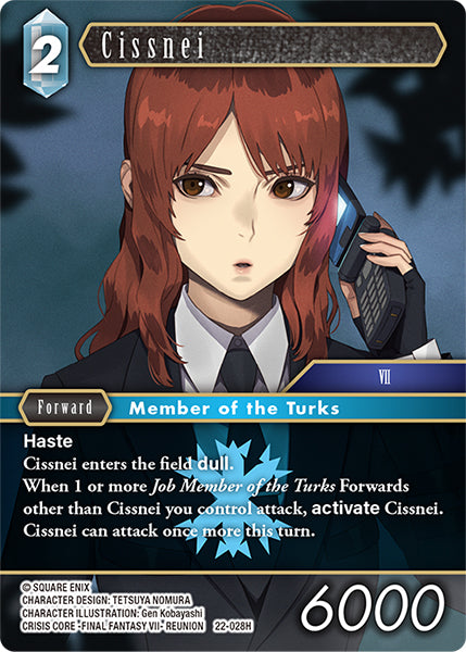 (028) Final Fantasy TCG Hidden Hope Single: Cissnei (22-028) (V.1) Holo Hero