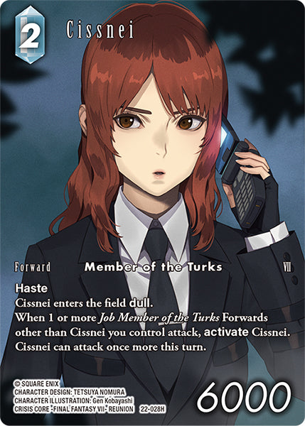(028) Final Fantasy TCG Hidden Hope Single: Cissnei (22-028) (V.2) Holo Hero