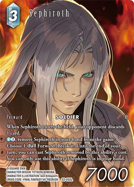 (032) Final Fantasy TCG Hidden Hope Single: Sephiroth (22-032) (V.2) Holo Legend
