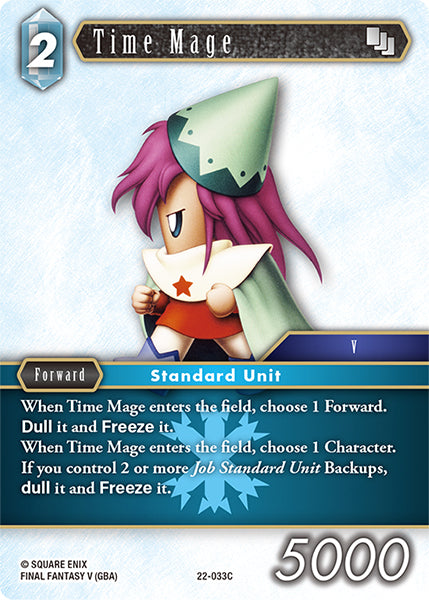 (033) Final Fantasy TCG Hidden Hope Single: Time Mage (22-033) Holo Common