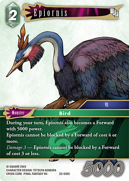 (039) Final Fantasy TCG Hidden Hope Single: Epiornis (22-039) Holo Common