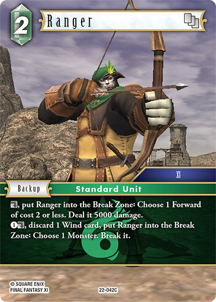 (042) Final Fantasy TCG Hidden Hope Single: Ranger (22-042) Holo Common