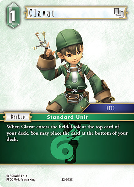 (043) Final Fantasy TCG Hidden Hope Single: Clavat (22-043) Holo Common