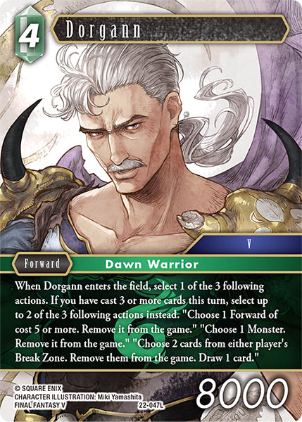(047) Final Fantasy TCG Hidden Hope Single: Dorgann (22-047) (V.1) Holo Legend