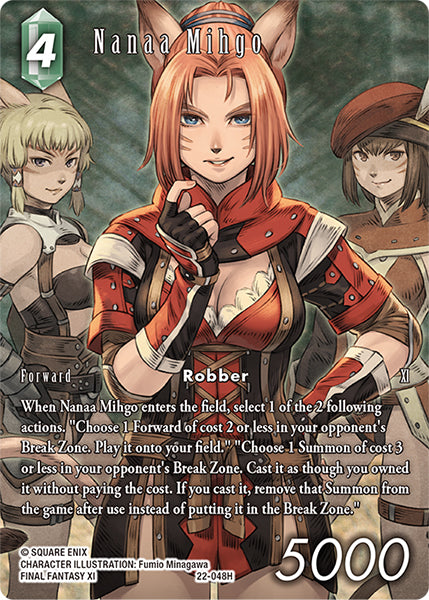 (048) Final Fantasy TCG Hidden Hope Single: Nanaa Mihgo (22-048) (V.2) Holo Hero