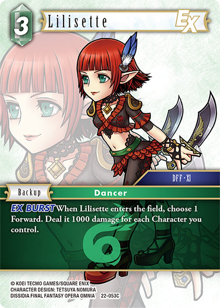 (053) Final Fantasy TCG Hidden Hope Single: Lilisette (22-053) Holo Common