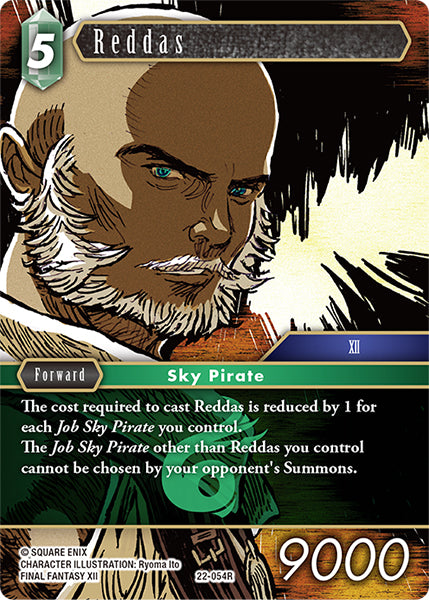 (054) Final Fantasy TCG Hidden Hope Single: Reddas (22-054) (V.1)  Rare