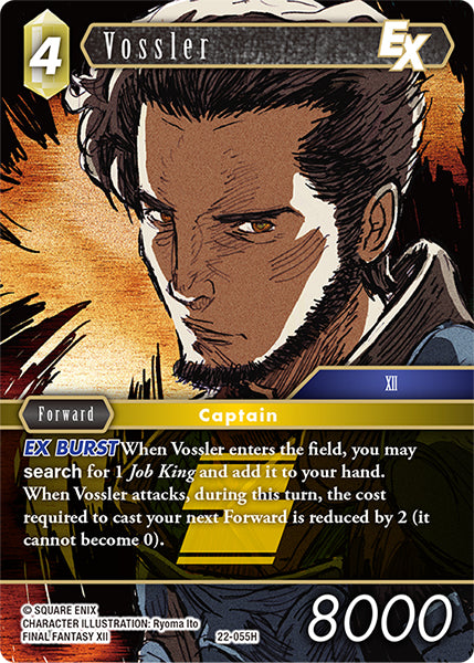 (055) Final Fantasy TCG Hidden Hope Single: Vossler (22-055) (V.1) Holo Hero