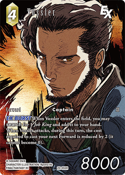 (055) Final Fantasy TCG Hidden Hope Single: Vossler (22-055) (V.2) Holo Hero