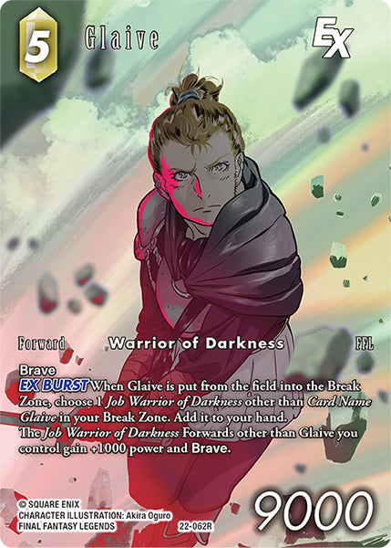 (062) Final Fantasy TCG Hidden Hope Single: Glaive (22-062) (V.2) Holo Rare