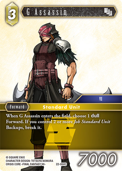 (064) Final Fantasy TCG Hidden Hope Single: G Assassin (22-064) Holo Common
