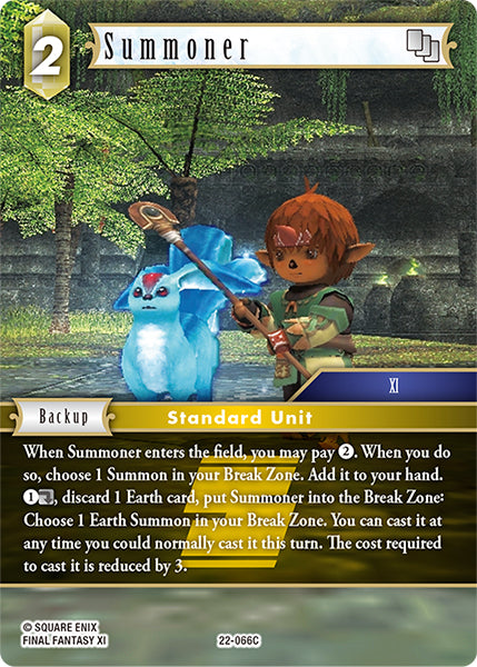 (066) Final Fantasy TCG Hidden Hope Single: Summoner (22-066) Holo Common