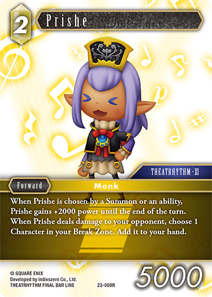 (068) Final Fantasy TCG Hidden Hope Single: Prishe (22-068) Holo Rare