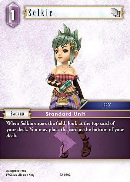 (080) Final Fantasy TCG Hidden Hope Single: Selkie (22-080) Holo Common