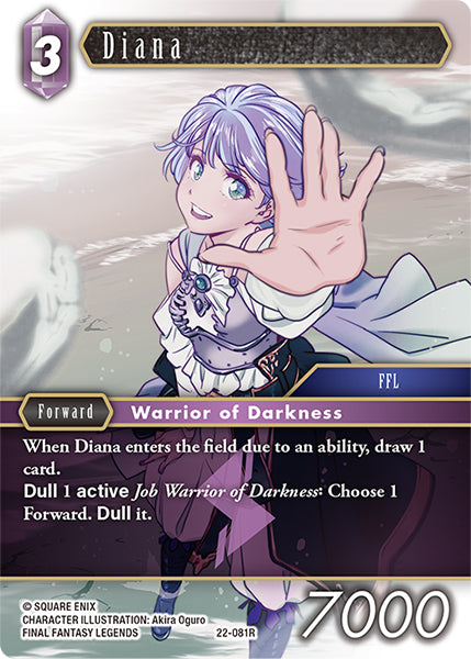 (081) Final Fantasy TCG Hidden Hope Single: Diana (22-081) (V.1) Holo Rare
