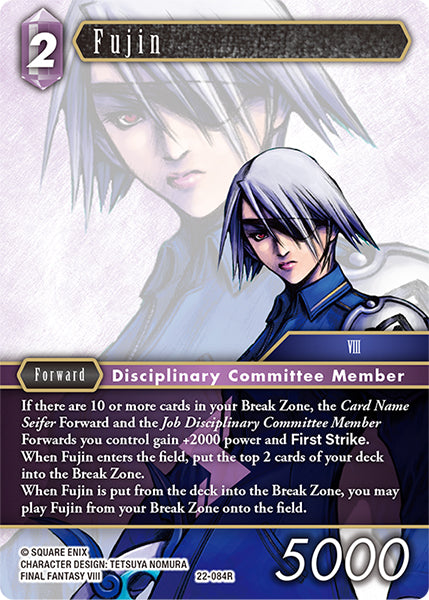 (084) Final Fantasy TCG Hidden Hope Single: Fujin (22-084) Holo Rare