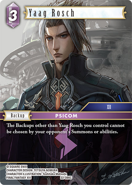 (086) Final Fantasy TCG Hidden Hope Single: Yaag Rosch (22-086) (V.1) Holo Common