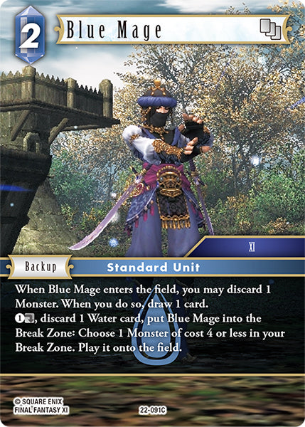 (091) Final Fantasy TCG Hidden Hope Single: Blue Mage (22-091)  Common
