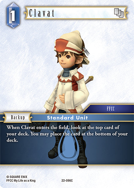 (096) Final Fantasy TCG Hidden Hope Single: Clavat (22-096) Holo Common
