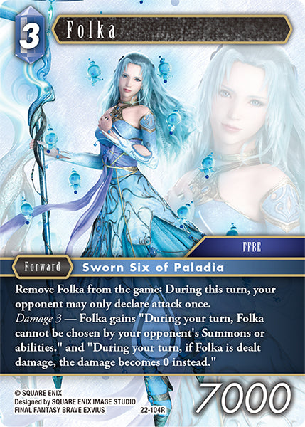 (104) Final Fantasy TCG Hidden Hope Single: Folka (22-104)  Rare