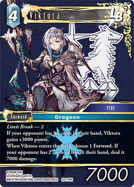 (114) Final Fantasy TCG Hidden Hope Single: Viktora (22-114)  Hero