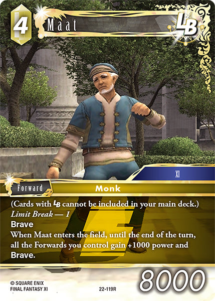 (119) Final Fantasy TCG Hidden Hope Single: Maat (22-119)  Rare