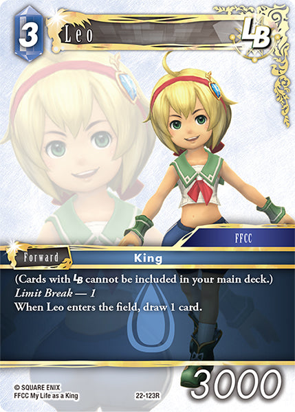 (123) Final Fantasy TCG Hidden Hope Single: Leo (22-123) Holo Rare