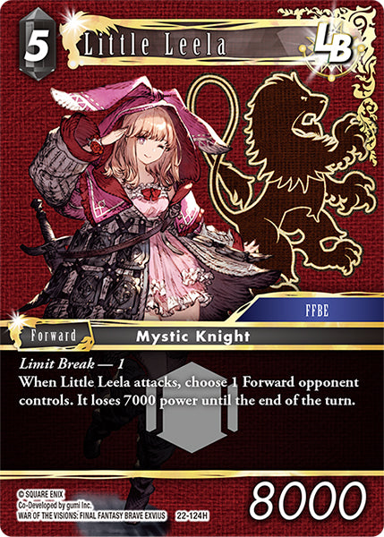 (124) Final Fantasy TCG Hidden Hope Single: Little Leela (22-124) Holo Hero