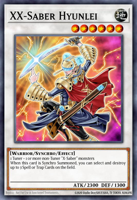 (044) YuGiOh TCG ABPF: Absolute Powerforce Single: XX-Saber Hyunlei (V.1 - Ultra Rare)  Ultra Rare