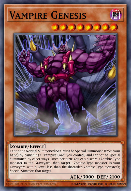 (198) YuGiOh TCG LCJW: Legendary Collection 4: Mega Pack Single: Vampire Genesis  Common