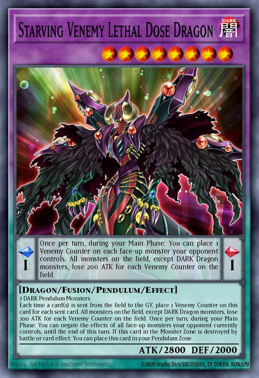 (037) YuGiOh TCG DUOV: Duel Overload Single: Starving Venemy Lethal Dose Dragon  Ultra Rare