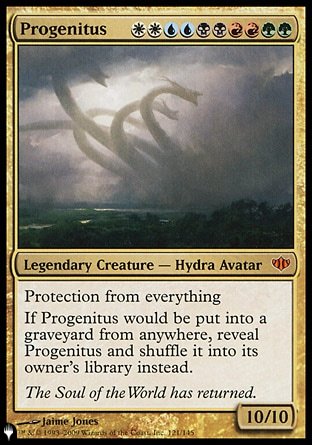 (121) Magic The Gathering The List Single: Progenitus  Mythic