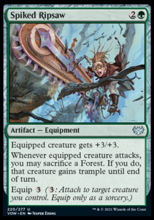 (220) Magic The Gathering Innistrad: Crimson Vow Single: Spiked Ripsaw  Uncommon