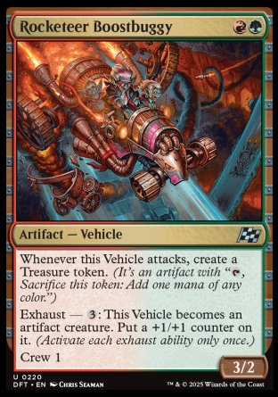 (220) Magic The Gathering Aetherdrift Single: Rocketeer Boostbuggy  Uncommon