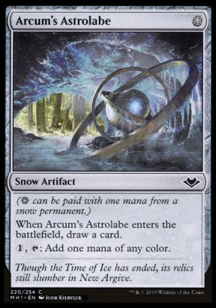 (220/254) Magic The Gathering Modern Horizons Single: Arcum's Astrolabe  Common