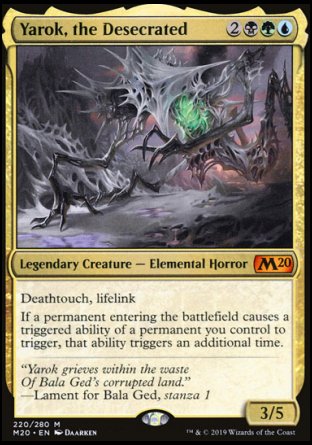 (220/280) Magic The Gathering Core 2020 Single: Yarok, the Desecrated Holo Mythic