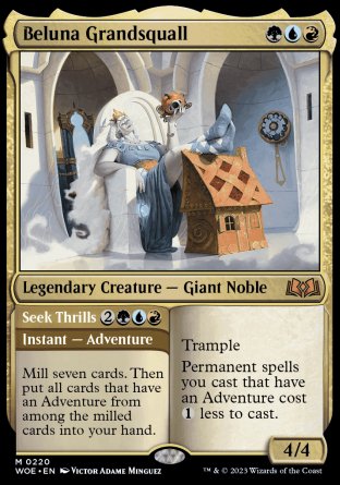 (220) Magic The Gathering Wilds of Eldraine Single: Beluna Grandsquall // Seek Thrills  Mythic