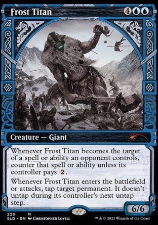 (220) Magic The Gathering Secret Lair Drop Series Single: Frost Titan  Mythic