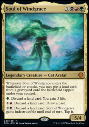 (220) Magic The Gathering Dominaria United Single: Soul of Windgrace Holo Mythic