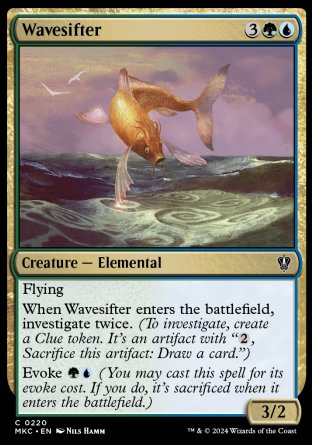 (220) Magic The Gathering Commander: Murders at Karlov Manor Single: Wavesifter  Common