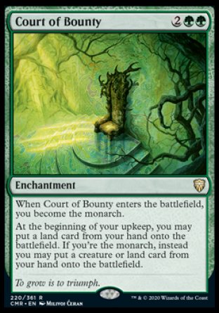 (220/361) Magic The Gathering Commander Legends Single: Court of Bounty Holo Rare