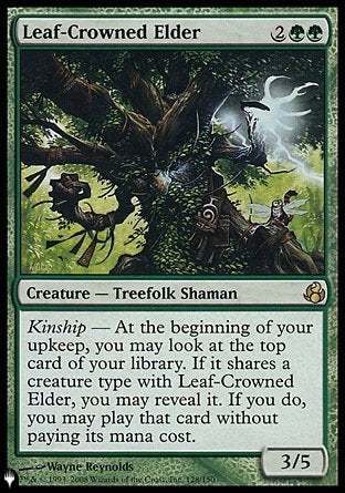 (128) Magic The Gathering The List Single: Leaf-Crowned Elder  Rare