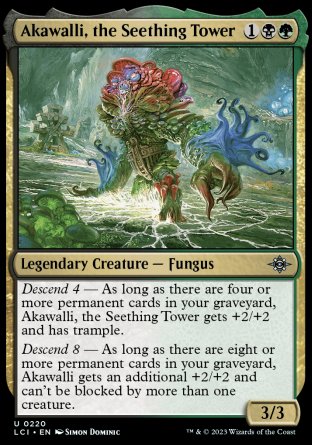 (220) Magic The Gathering The Lost Caverns of Ixalan Single: Akawalli, the Seething Tower Holo Uncommon