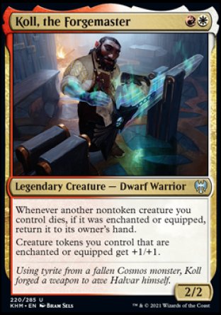 (220/285) Magic The Gathering Kaldheim Single: Koll, the Forgemaster  Uncommon