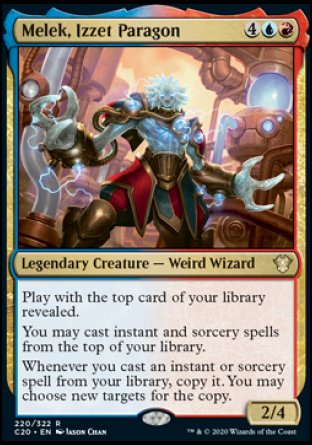 (220/322) Magic The Gathering Commander: Ikoria Single: Melek, Izzet Paragon  Rare
