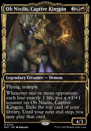 (220) Magic The Gathering March of the Machine: The Aftermath: Extras Single: Ob Nixilis, Captive Kingpin (V.4) Holo Mythic