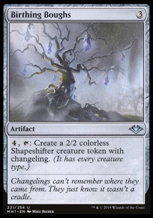(221/254) Magic The Gathering Modern Horizons Single: Birthing Boughs  Uncommon