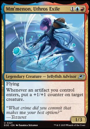 (221) Magic The Gathering Edge of Eternities Single: Mm'menon, Uthros Exile Holo Uncommon